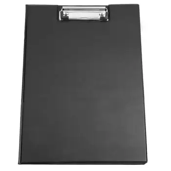 

HOT-A4 Clipboard Foolscap Fold-Over Office Document Holder Filing Clip Board, Black Quantity:1