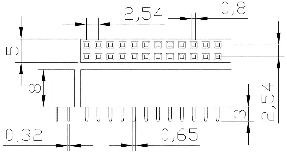 2.54MM2x40P-1