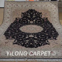 Yilong 9'x12' высокое качество шерстяной ковер традиционный ручной работы Турецкий Дизайн шерстяной шелковый ковер(1360-9x12