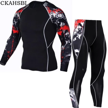 

CKAHSBI Men's Cycling Set Autumn Thermal Fleece Long Sleeves Slim Cycling Jerseys Bicycle Mountain MTB Bike Cycling Clothing