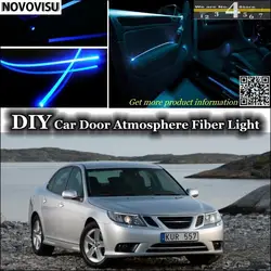 Novovisu для SAAB 9-3 93 Aero my14 Turbo x подкладке окружающий свет атмосферу Волокно оптическое Ленточные огни двери панель освещения