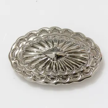 

(KBO03) Wholeslae 50pc Southwestern Oval Concho Size: 1-3/4" X 1-1/8" Silver