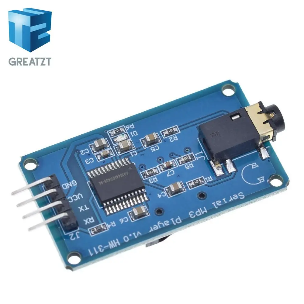 Последовательный модуль управления GREATZT YX6300 YX5300 UART MP3 музыкальный плеер для