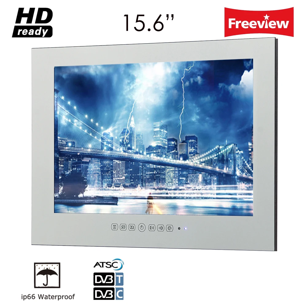 Souria IP66 HD 15 6 &quotСтекло зеркальный телевизор/ТВ в зеркало светодиодный телевизор