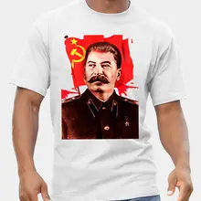 Лидер продаж, модная футболка с изображением Джозефа Сталина, Коммунистическая агитация, Мужская футболка с принтом, топы, Харадзюку, уличная одежда