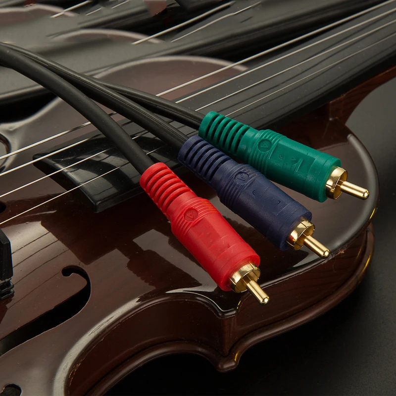 Позолоченный кабель GUSUO Ypbpr 3RCA к 3 RCA RGB M/M композитный AV Аудио Видео RC Adpater 1 8 м 30