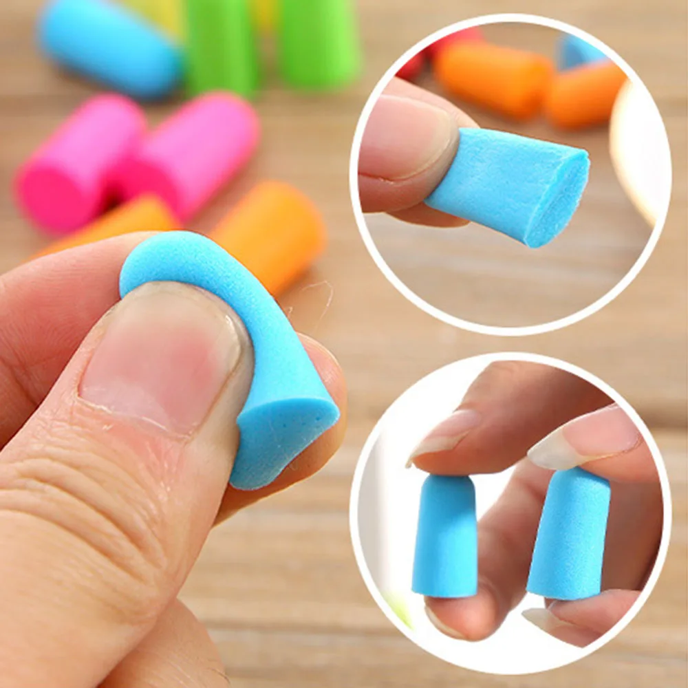1 Pair Soft Foam Ear Plug for Sleep Noise Reduction Foam Earplug Anti