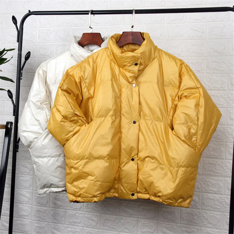 

2019 Women Down Jacket Parka Autumn Winter Warm Thicken Duck Down Coat Ladies Long Sleeve Short Coats Outwears Plus Size AB1545