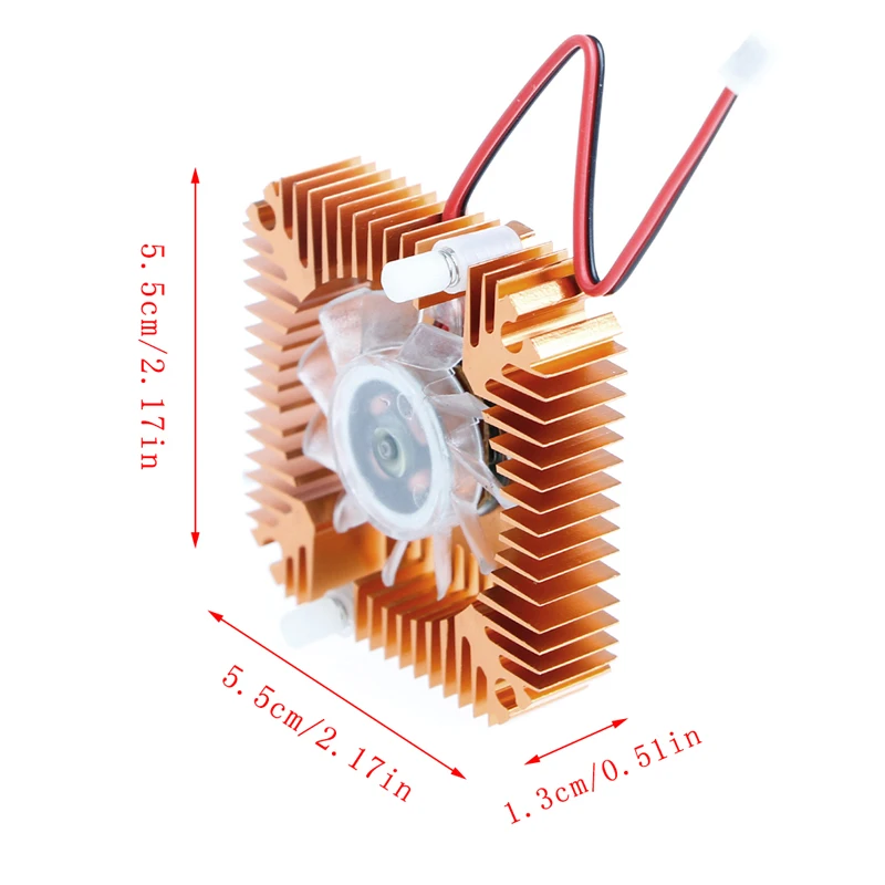 2-Pin 55mm PC GPU VGA Video Card Heatsink Replacement Cooling Fan 12V 0.10A