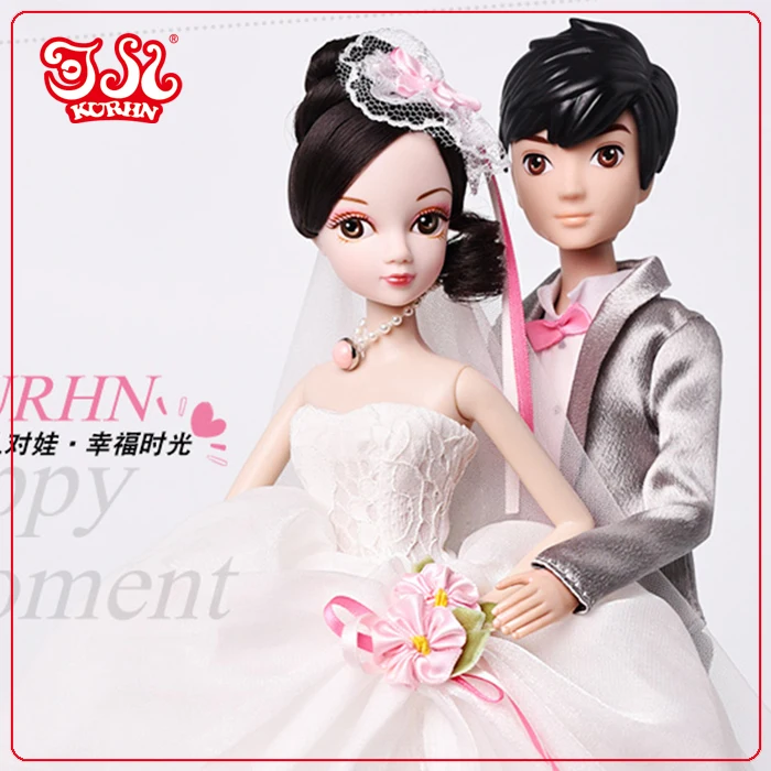 

Kurhn new arrival couples dolls Bride and gloom doll wedding gift- Sweet Times #9113