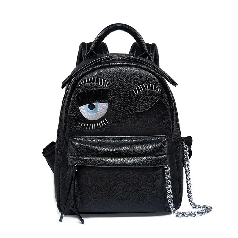 Black Designer Leather Backpack High Quality font b Women b font Bags 2017 Backpack Fashion Trend