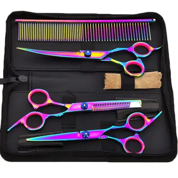 

Adeeing Colorful Pet Grooming Scissors Set Hairdressing Tools For Animals