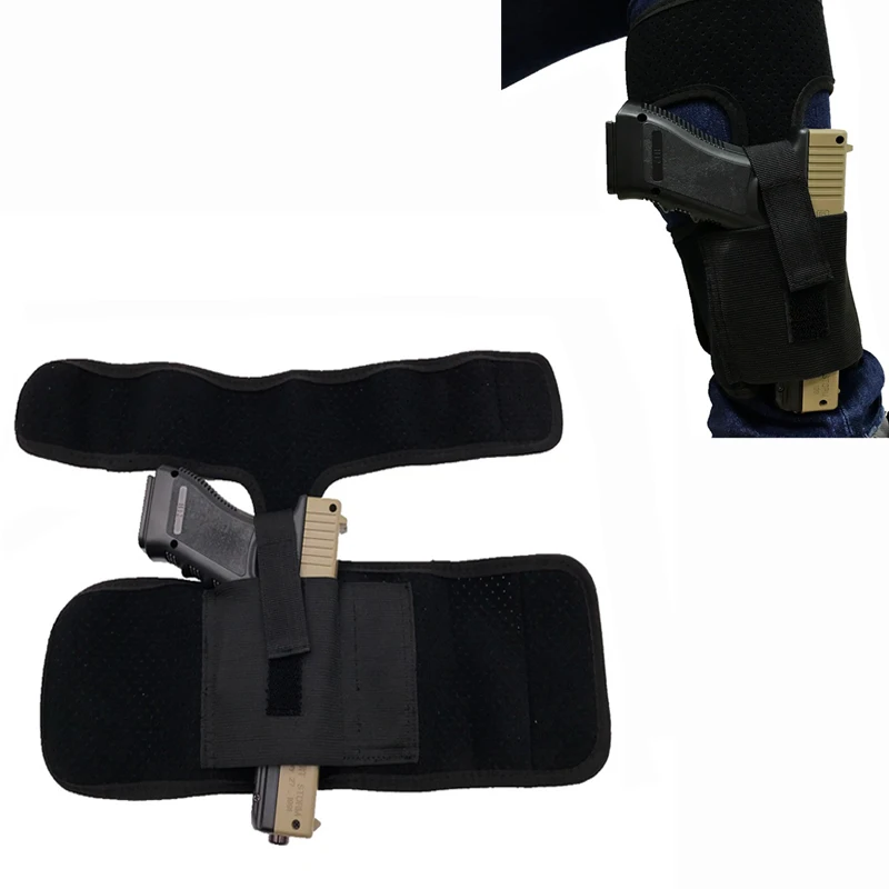 

Tactical Padded Concealed Pistol Holster Hunting Bag Strap Belt Tactical Holster Leg Airsoft Black Thigh Gun Holsters