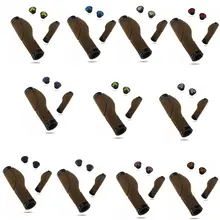 Bicycle Grips Double lock Cork Rubber Anti-slip Cycling Handlebar Grips Bar Mountain Bike Tape Handle sleeve Bicycle Cover