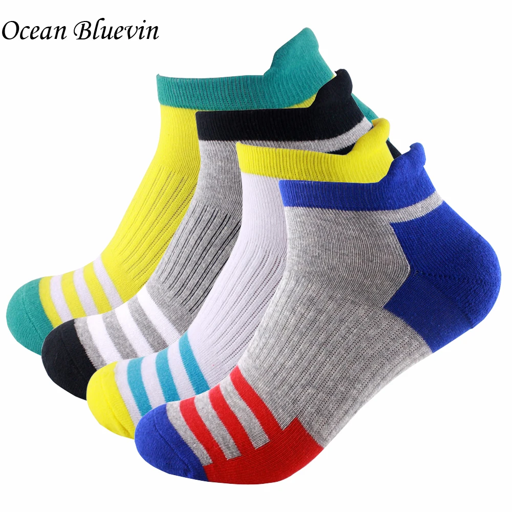 Quality Summer Autumn Wear resistant Anti skid Men's Socks Striped