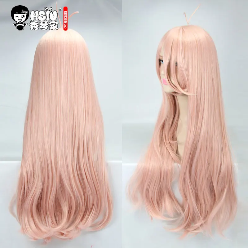  HSIU New Super DanganRonpa V3 Cosplay Wig Miu Iruma Costume Play Woman Adult Wigs Halloween Anime G