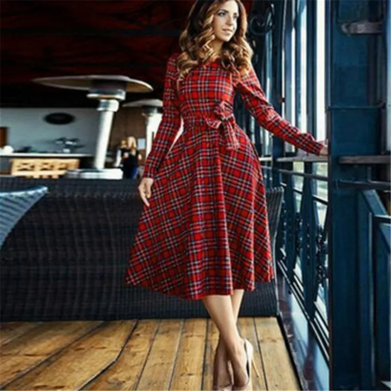 Red checkered vintage outfits for women shoes for women
