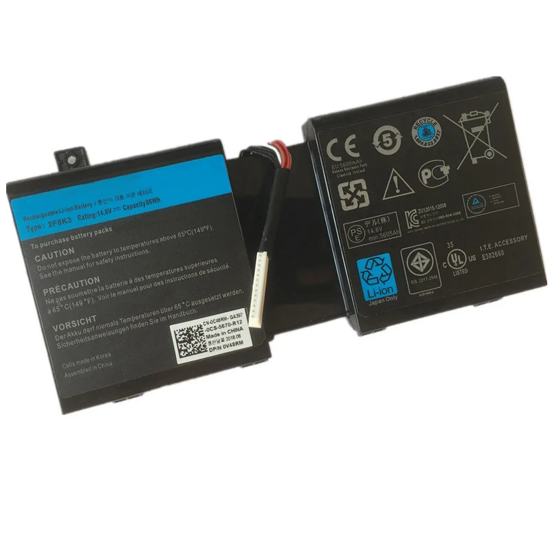 SupStone 86WH новый оригинальный 2F8K3 Аккумулятор для ноутбука DELL Alienware 17 18 18x M17X R5 M18X R3 KJ2PX