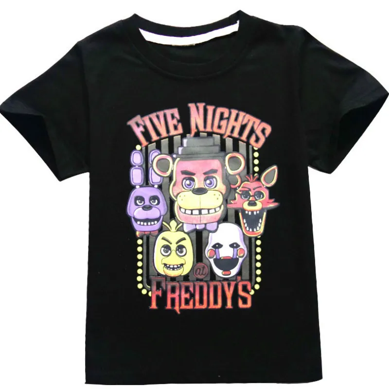 Футболки Five Night Freddys, летняя детская одежда футболки Five Nights At Freddy Детские футболки Одежда для мальчиков