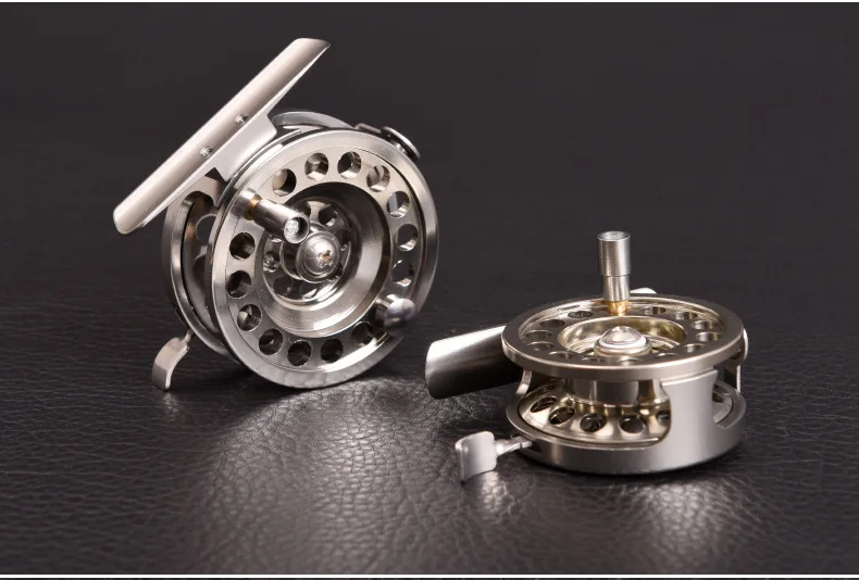Full Metal 11 Fly Fishing Reel Aluminum Fly Fish Reel 2 Bearing Fishing Reel Ultra-light Winter Ice Fishing Tackle Reels  (12)