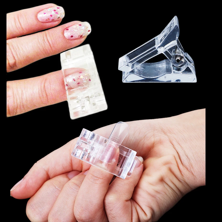 1 шт. пластиковый зажим для кончиков ногтей для наращивания пальцев быстрое строительство УФ-гель формы для Ногтей Полное покрытие формы для ногтей украшения Маникюр LE972
