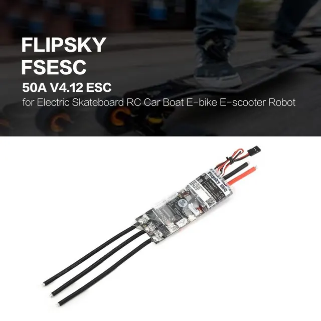 US $59.80 FLIPSKY FSESC 50A V4.12 Multi-purpose ESC Electronic Speed Control for Electric Skateboard RC Car B