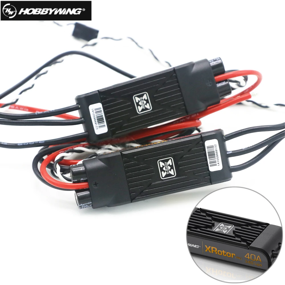 2pcs Hobbywing XRotor Pro 40A ESC No BEC 3S 6S Lipo Brushless ESC DEO for RC