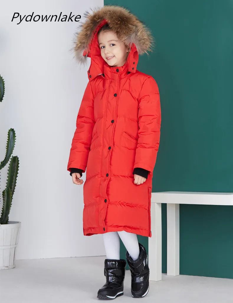 

2018 Pydownlake Baby Clothes Winter Coats Down Coat Solid Super Soft/Light Hooded Collar Outerwear Kids Winter Jacket