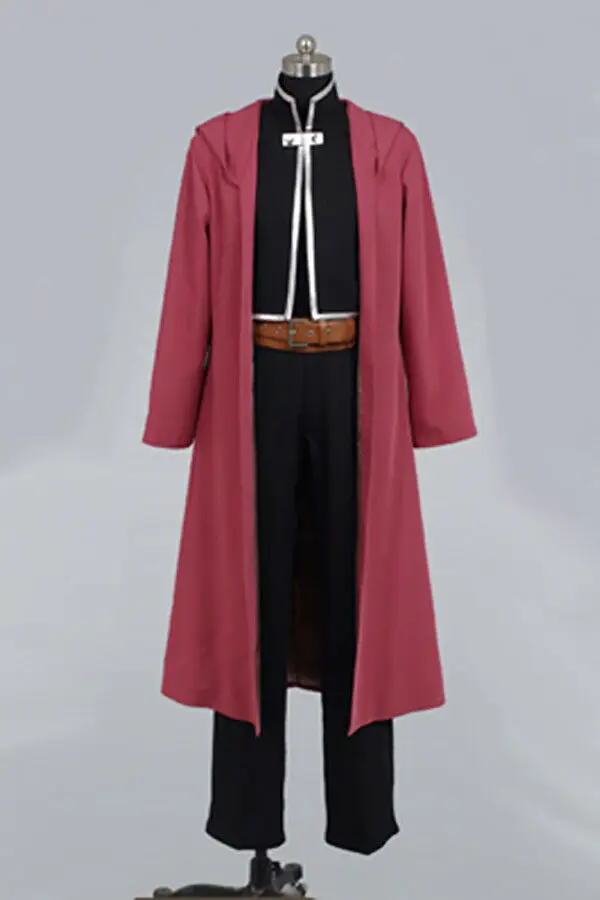 Стальной алхимик Эдвард Элрик косплей костюм пальто брюки, платье для взрослых мужчин Хэллоуин Косплей Костюм