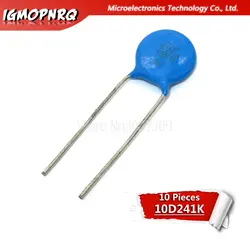 10 шт. Варистор 10D241K 240 В piezoresistor 10D241