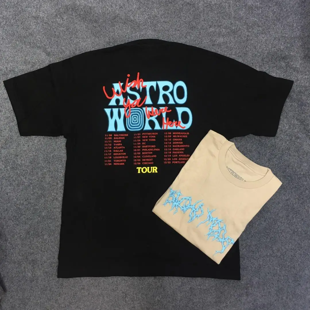 19ss Astroworld футболка для мужчин и женщин с изображением Трэвиса Скотта, футболка с инопланетянами, винкер, Vete, Мужская футболка в стиле хип-хоп