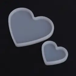 JAVRICK Смола Прозрачная силиконовая форма в форме сердца эпоксидная смола DIY аксессуар для изготовления ювелирных изделий отлично подходит
