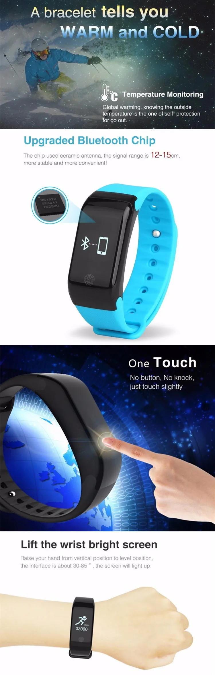 Горячая X7 смарт Bluetooth Браслет мониторинг сердечного ритма информация о звонках, чтобы напоминать подарок водные виды спорта