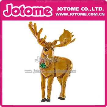 

New design 100pcs/lot 55mm Christmas Enamel Festive Santa Moose Brooches
