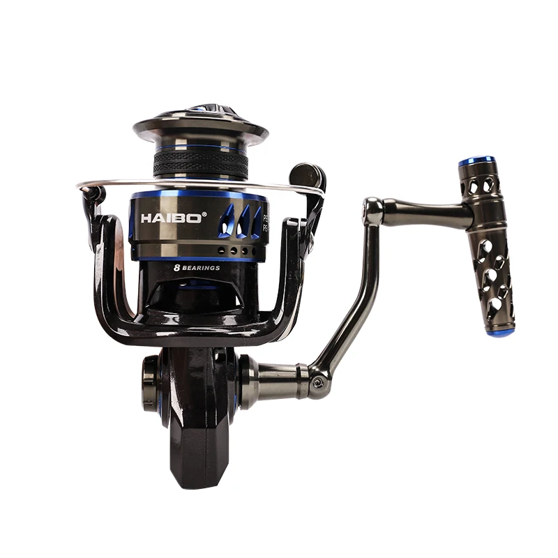 

Haibo Spinning Fishing Reel 5000/6000/7000 Series Full Metal Fishing Reel Gear Ratio 4.8: 1 Metal Spool Carp Fishing Reels Coil