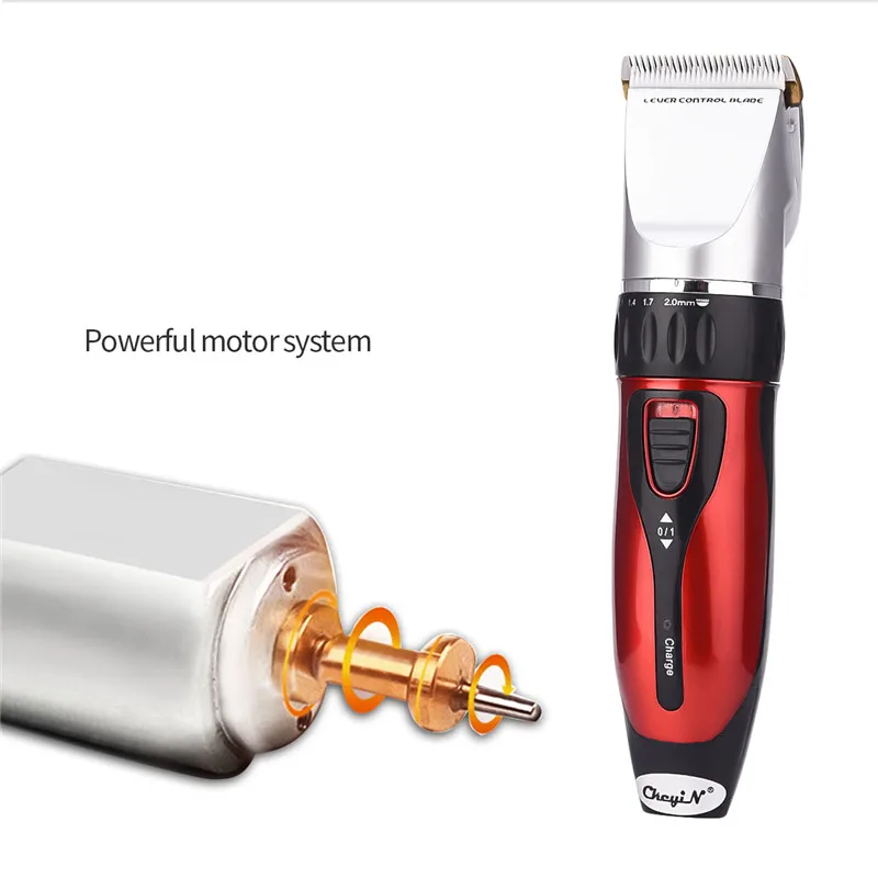  Cordless Rechargeable Hair Shaver Professional Hair Clipper Stainless Steel Blade Hair Trimmer Men'