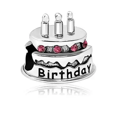 2018 Spring New Free Shipping 1pc Happy Birthday Cake Diy Jewelry
