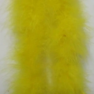H-Yellow 5 шт./лот 200 см(7") lime Green курица Перо Газа Свадьба Марабу Перо боа Турция Перо Boa - Цвет: H-Yellow