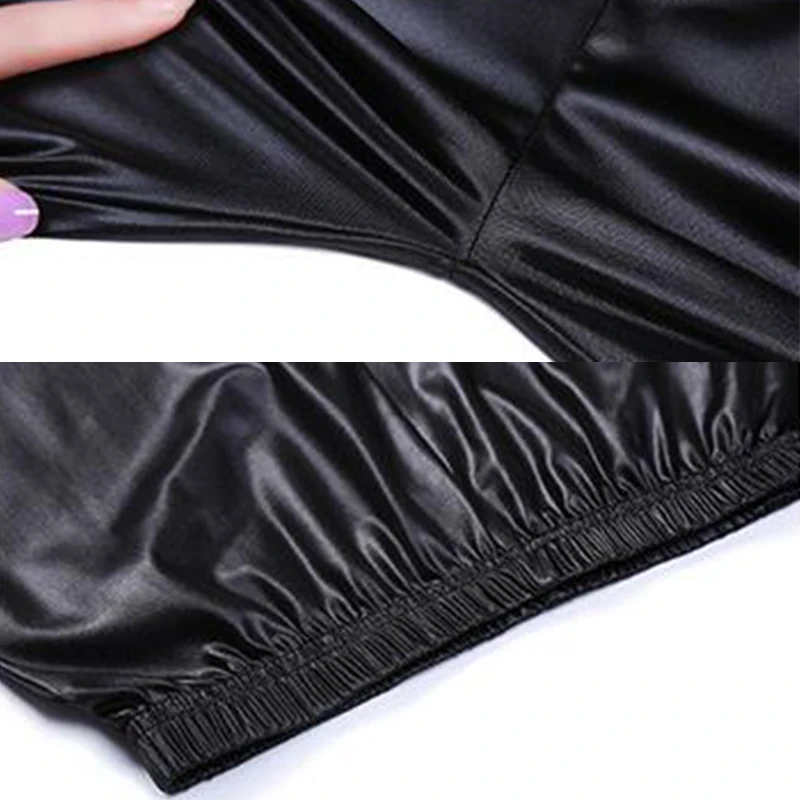 S-5XL High Waist Faux Leather 2020 Fashion Sexy Thin Black women  Leggings Stretchy Push Up Leggings Plus Size