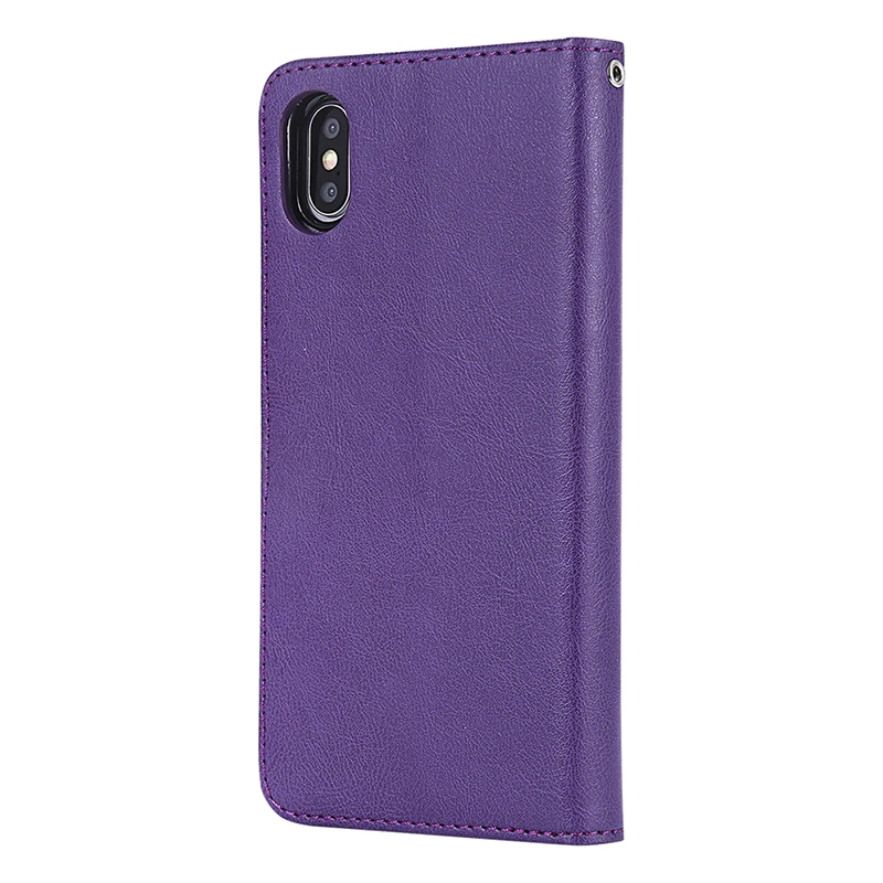 KEFO For Iphone XS Max Case Leather 2 in 1 Magnetic Detachable Flip Cover For Iphone 5S SE 6S 7 8 Plus X 10 XR Card Slots Coque  (12)
