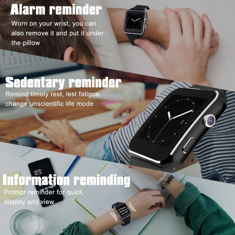 New Arrival Smart Watch with Camera Touch Screen Support SIM TF Card Bluetooth Smartwatch For iPhone Xiaomi Android IOS PK Q18