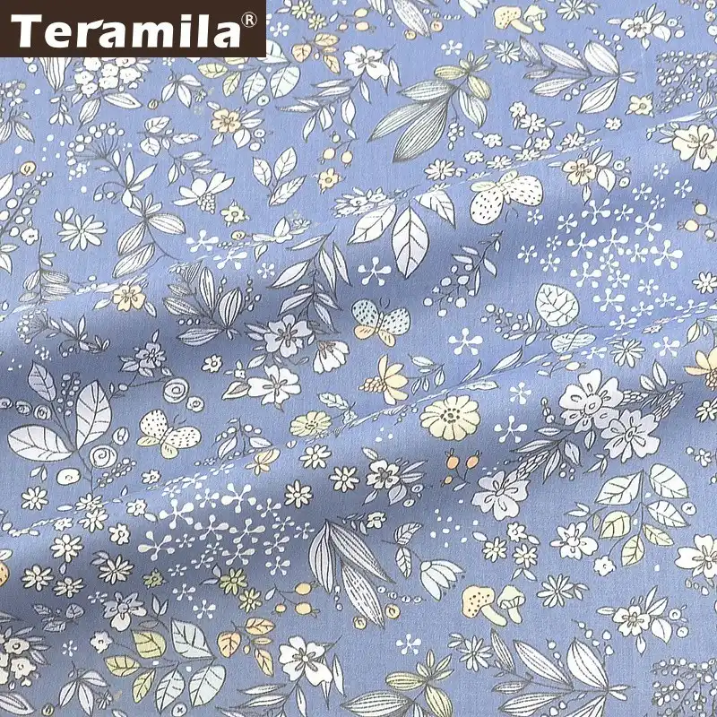 Teramila 100% хлопчатобумажная ткань материал для шитья цветочный Скрапбукинг