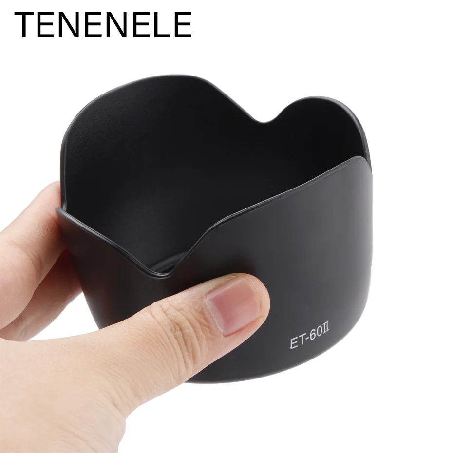

ET-60II ET 60II Lenses Hood Reversible Camera Lens Accessories For Canon EF-S 55-250mm F/4-5.6 IS Bayonet Mount Lens Hoods