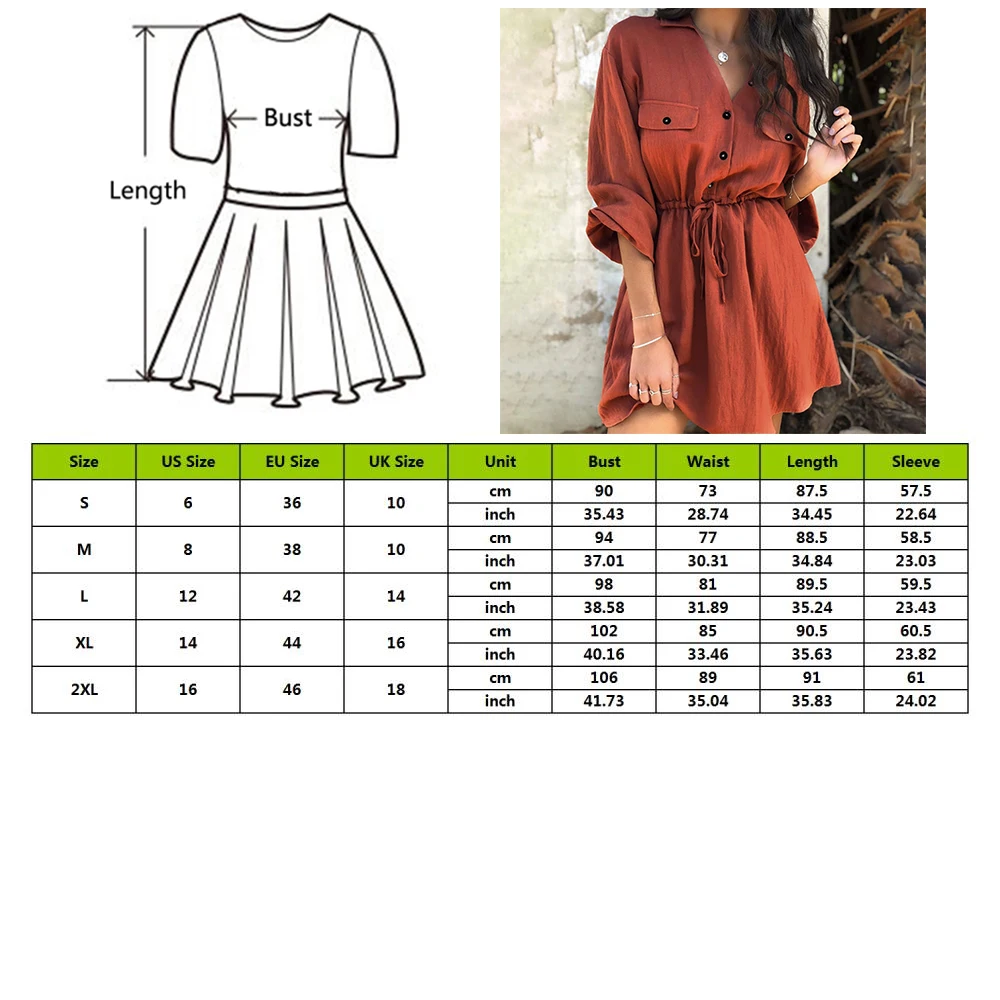 NIBESSER, винтажное женское мини платье-рубашка, повседневное короткое платье с рукавами-фонариками и отложным воротником на шнуровке, платья из хлопка и льна