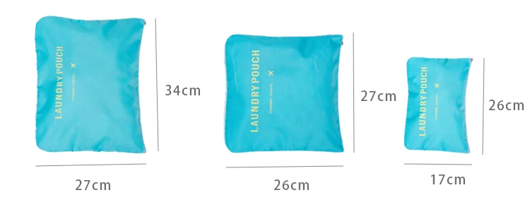 Комбинированные сумки нейлоновая Упаковка Куб большой емкости двойная молния водонепроницаемая сумка для багажа одежда аккуратный Органайзер складные сумки