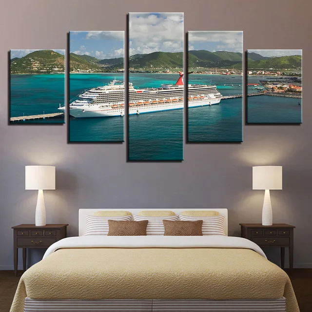 Canvas-Wall-Art-HD-Prints-Modular-Pictures-5-Pieces-Great-Cruise-Ship-Boat-Seascape-Paintings-Living.jpg_640x640