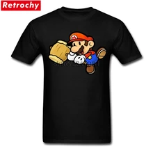 Latest Men s T shirts Super Mario Game Short Sleeve 100 Cotton Crew Neck T Shirt