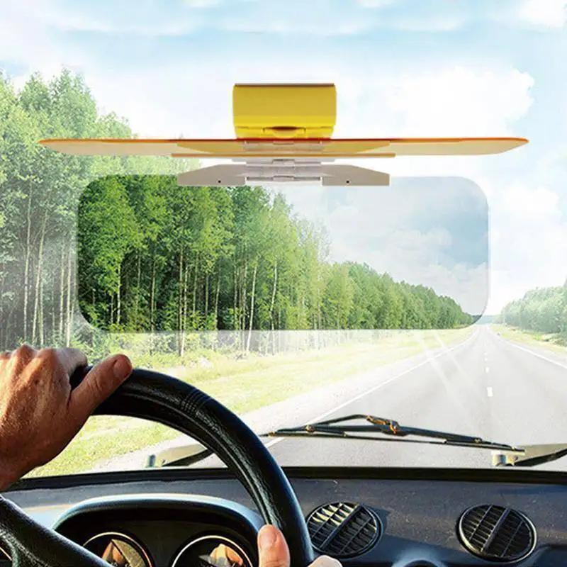 Clip on Car Anti Day & Night Vison Safty Driving HD Mirror Glass Sun