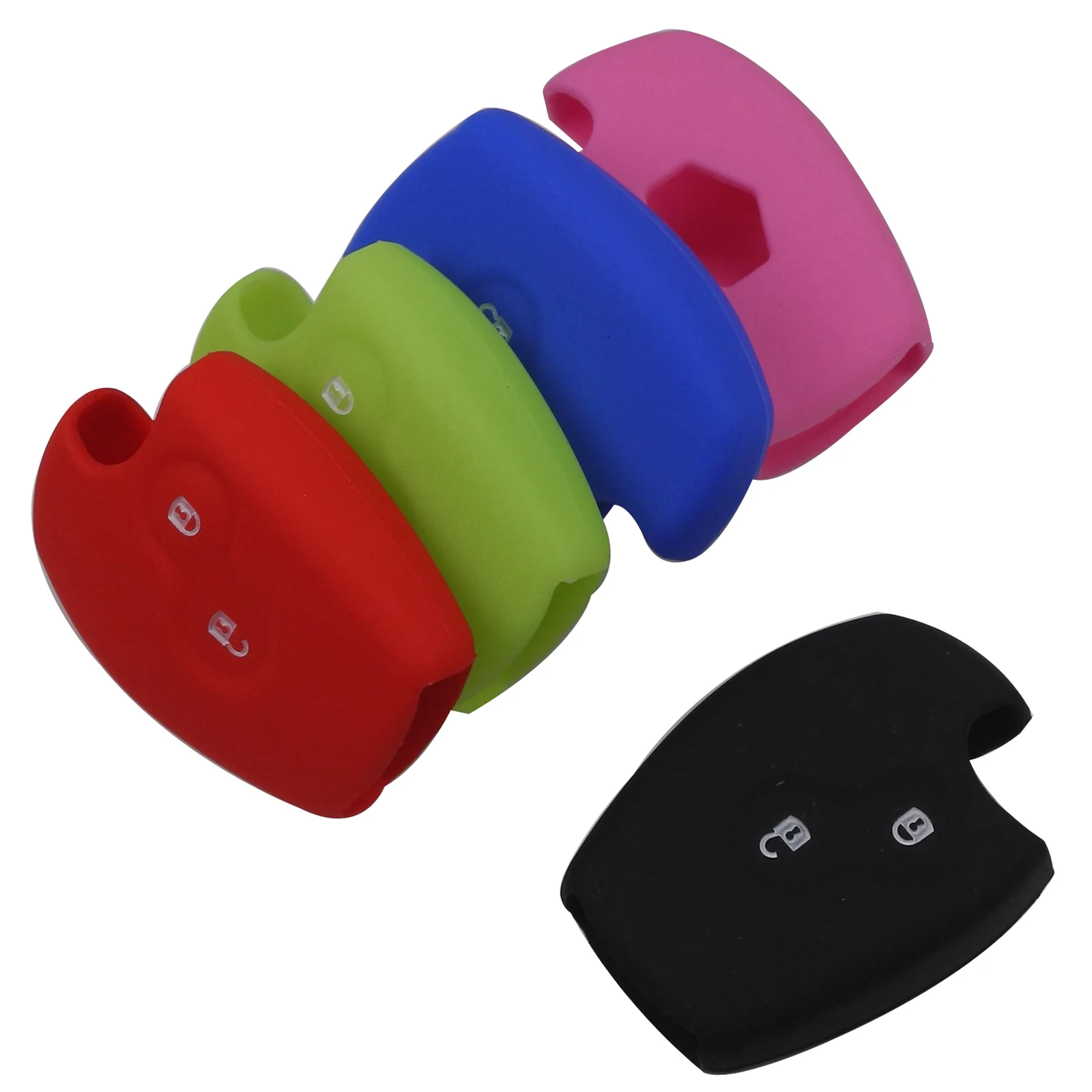 Keyforkess 30 pz/lotto copertura della cassa chiave a distanza dell'automobile del Silicone per Renault Clio Scenic Megane spolverino Sandero Twingo Modus 2 pulsante - HTB1CND9oMMPMeJjy1Xdq6ysrXXaw