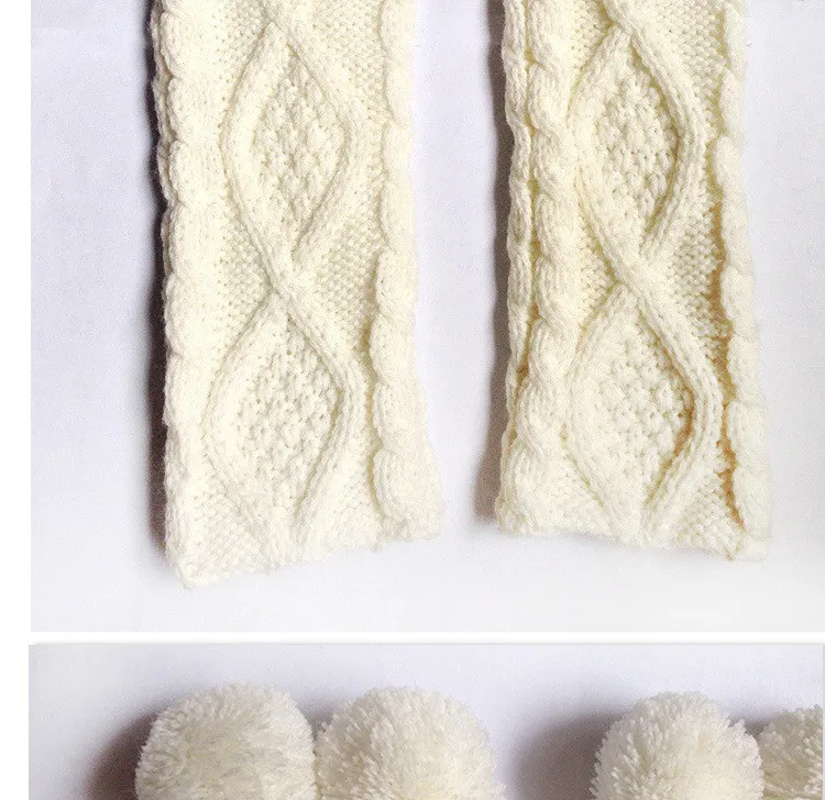 Новые однотонные Пушистые вязаные женские перчатки, теплые зимние перчатки без пальцев, вязаная рукавица
